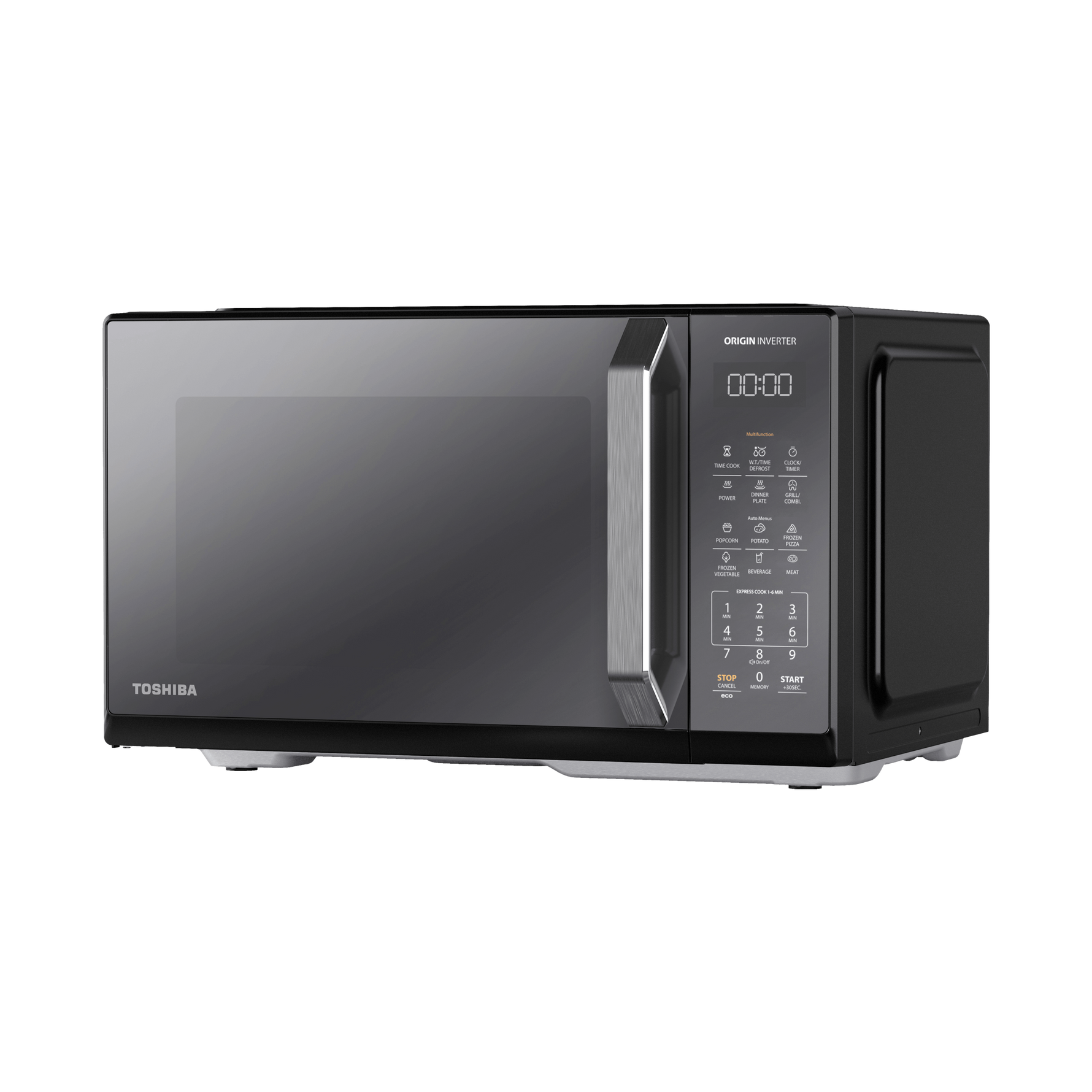 Toshiba Microwave 25 Liter 900 Watt + Inverter Grill Black