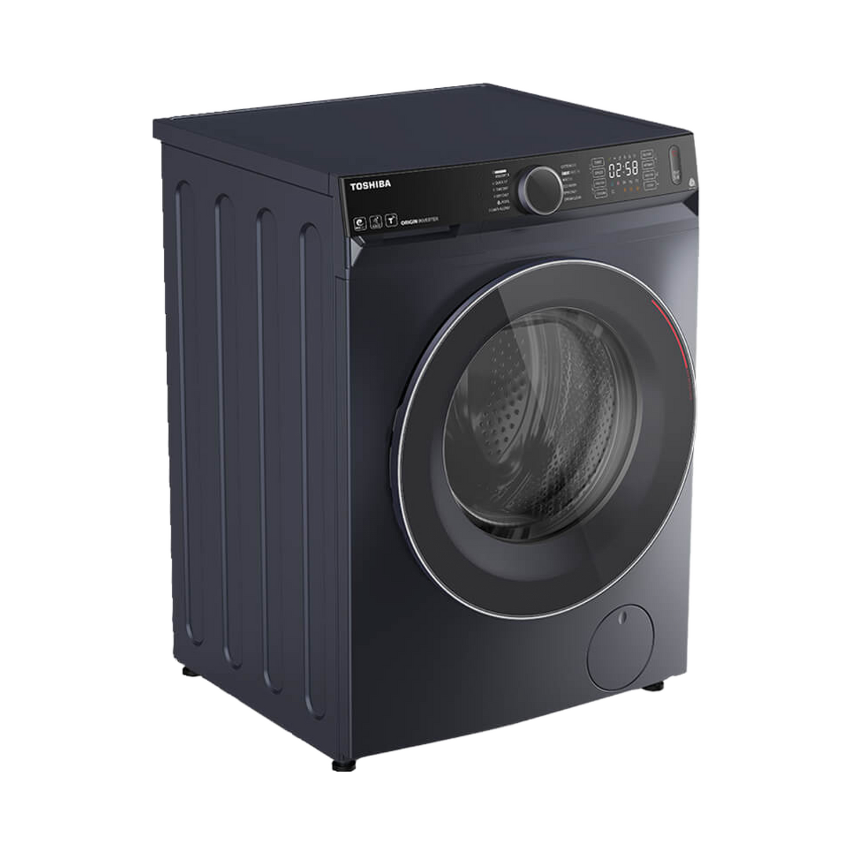 غسالة ومجفف Toshiba تحميل أمامي 9 كجم غسيل / 6 كجم تجفيف 1400 لفة واي فاي إنفرتر – TWD-BM100GF4EG(MK) – رمادي 