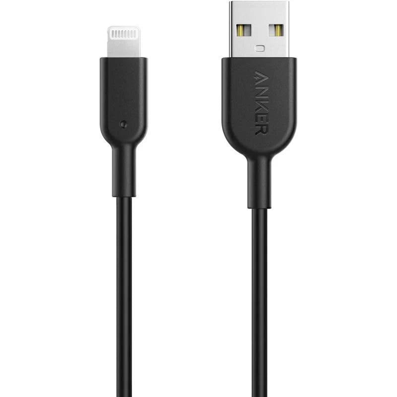 كابل Anker PowerLine II من USB-A إلى Lightning بطول  – A8433H12 – أسود