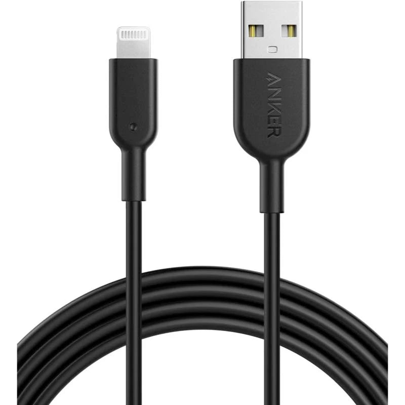 كابل Anker PowerLine II من USB-A إلى Lightning بطول  – A8433H12 – أسود