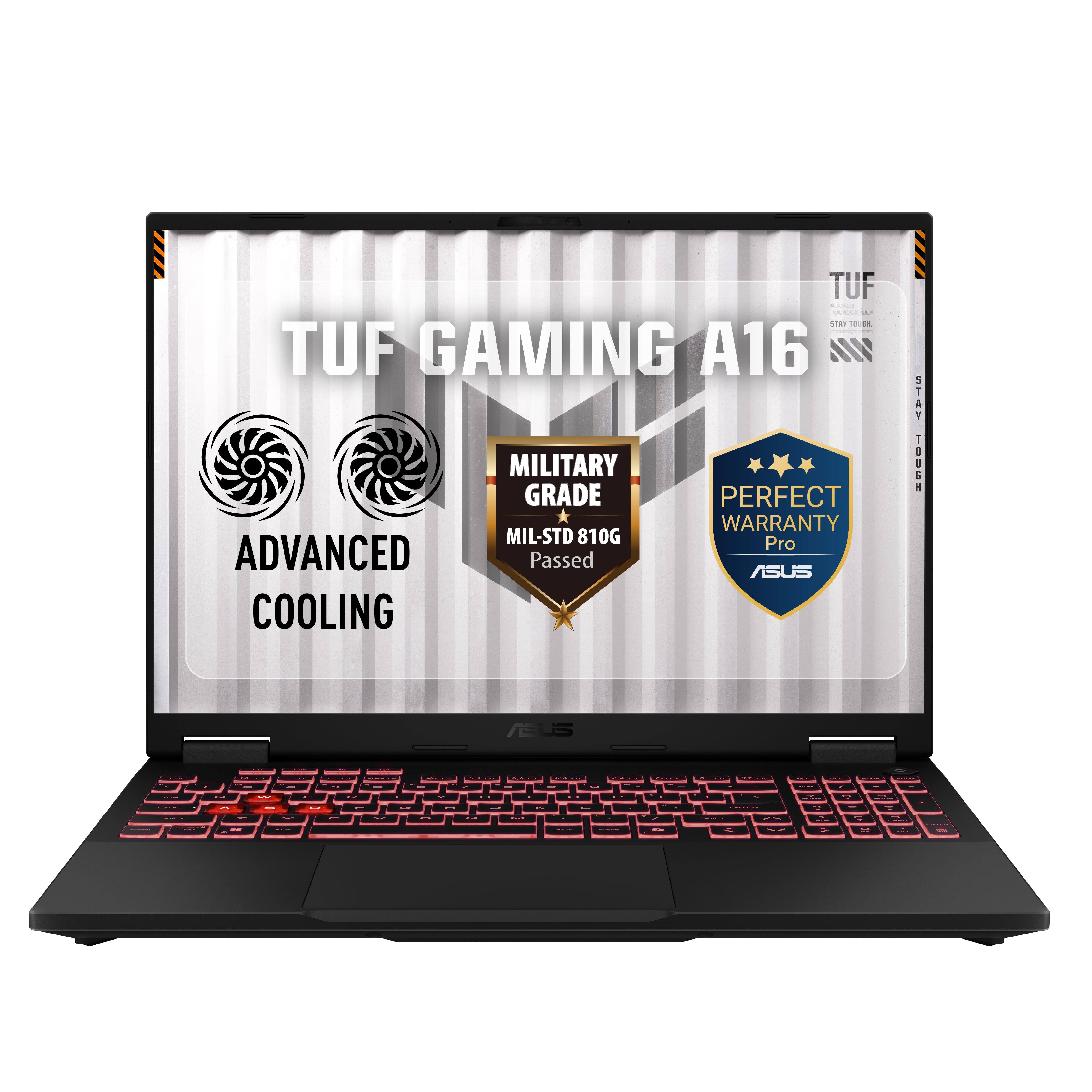 ASUS TUF A16 FA608PM-RV659W Gaming Laptop, AMD Ryzen 9 8940HX, 16GB RAM, 512GB SSD, NVIDIA GeForce RTX 5060, 16" FHD Display, Windows 11 -  Jaeger Gray