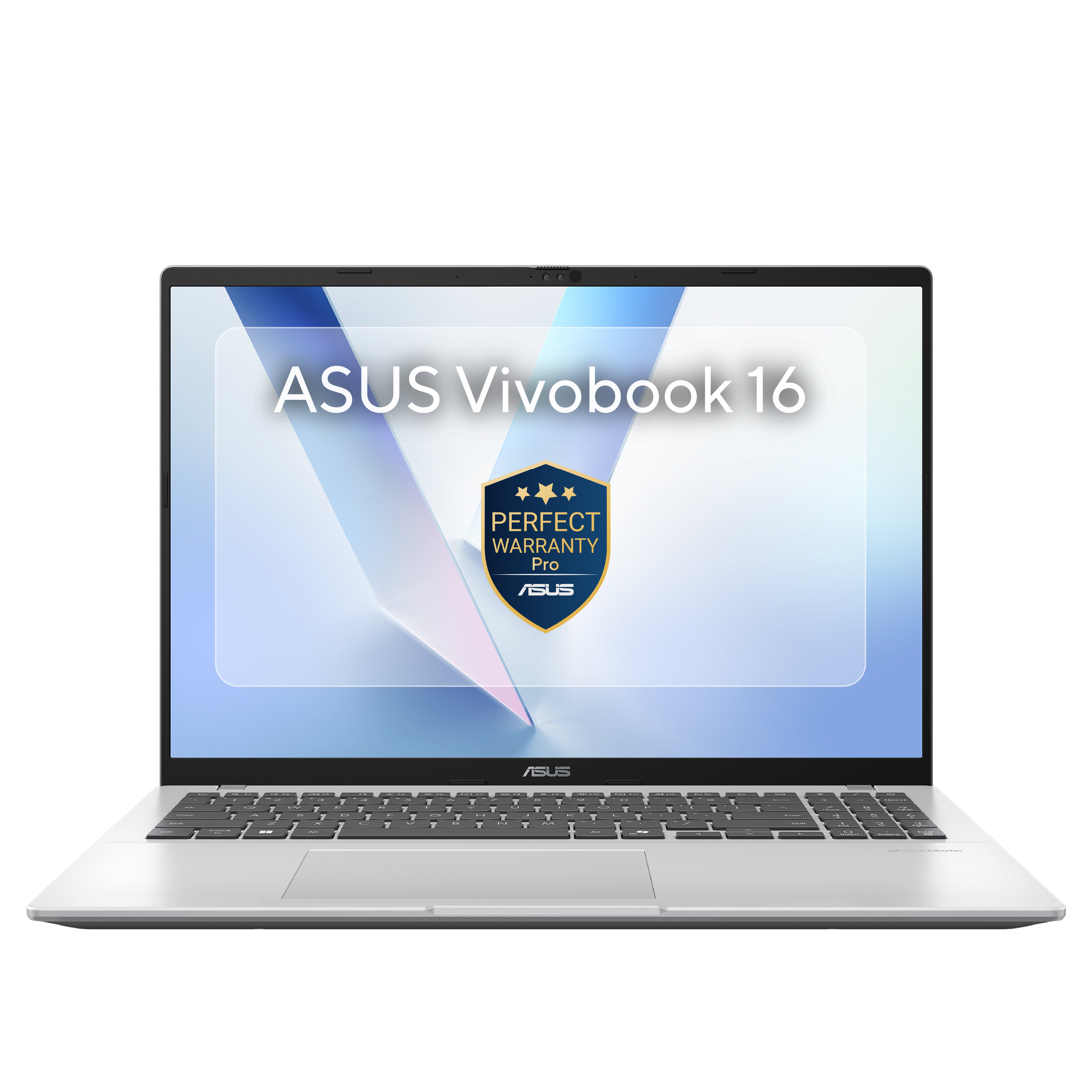 لابتوب ASUS VivoBook 16 بمعالج Intel Core Ultra 5 225H، 16GB RAM، 512GB SSD، كارت Intel Graphics، شاشة 16 بوصة WUXGA، ويندوز 11، موديل X1607CA-UL005W - فضي