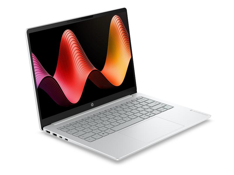 HP OmniBook 3 14-hy0007ne Laptop – AMD Ryzen 5 240, 16GB, 512GB SSD, AMD Graphics, 14" 2.8K – Windows 11 – Glacier Silver