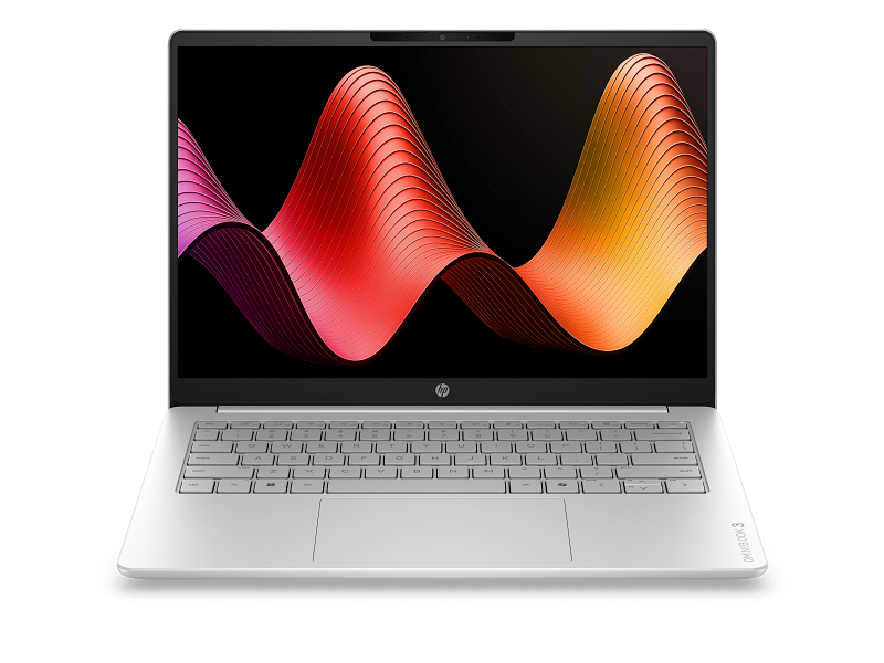 HP OmniBook 3 14-hy0007ne Laptop – AMD Ryzen 5 240, 16GB, 512GB SSD, AMD Graphics, 14" 2.8K – Windows 11 – Glacier Silver