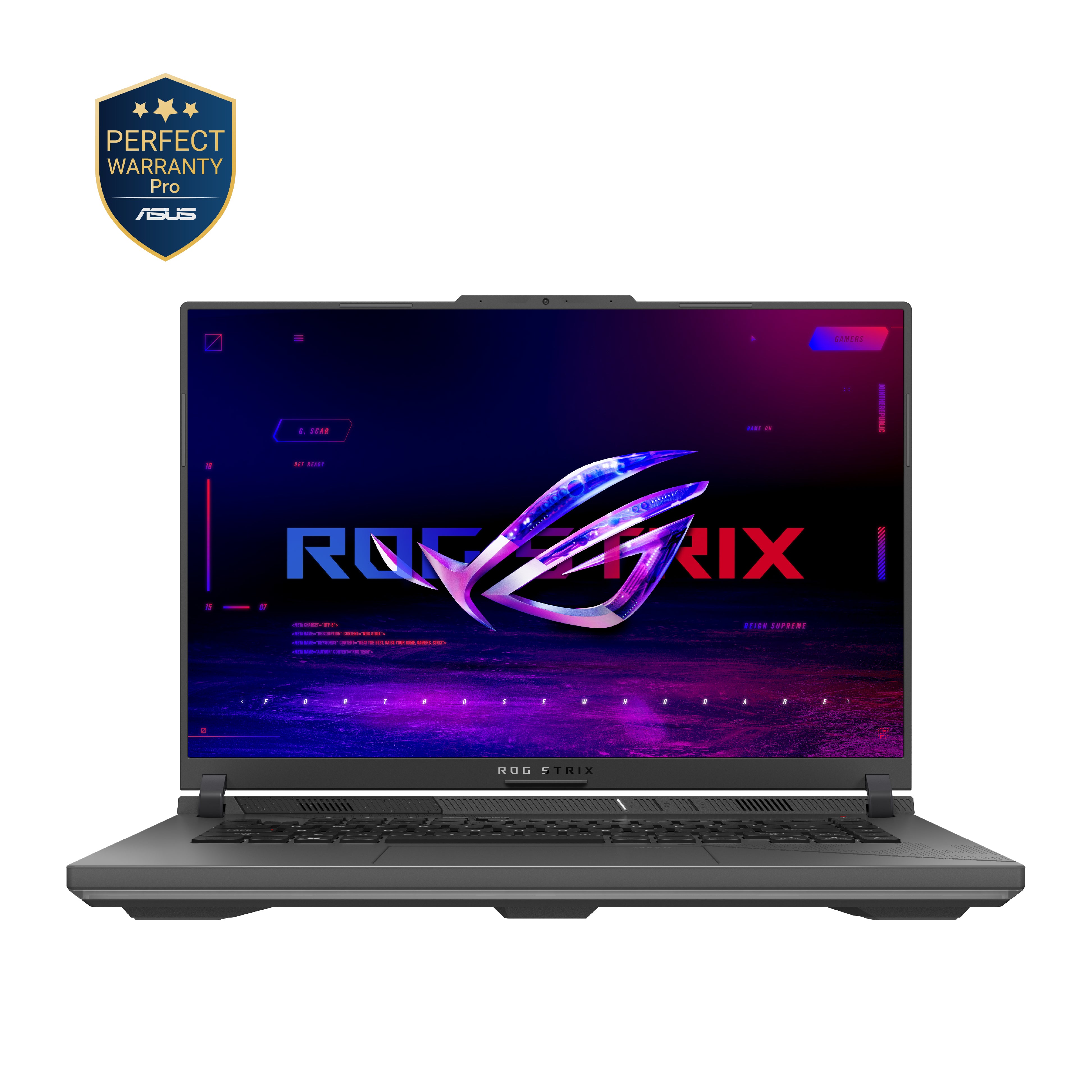 لابتوب ASUS ROG Strix G16 للألعاب بمعالج AMD Ryzen 9 9955HX، 16GB RAM، 1TB SSD، كارت NVIDIA GeForce RTX 5060، شاشة 16 بوصة FHD+، ويندوز 11، موديل G614FM-RV169W - رمادي ميكا