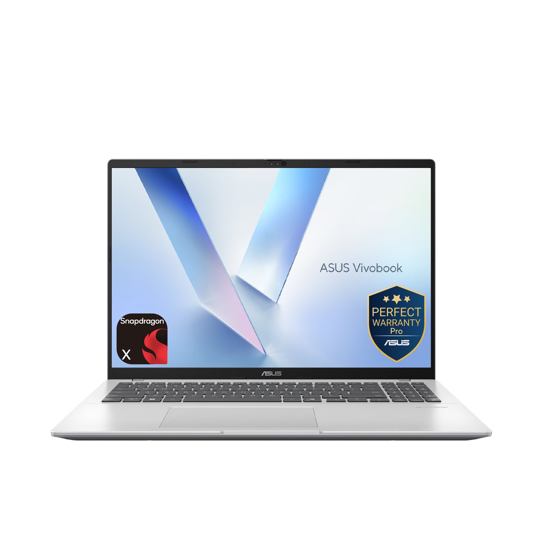لابتوب ASUS VivoBook 16 بمعالج Snapdragon X X1 26 100، 16GB، 1TB SSD، كارت Qualcomm Adreno، شاشة 16 بوصة، ويندوز 11، موديل X1607QA-MB054W - فضي