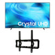 تلفزيون سامسونج  Crystal UHD U8000H سمارت 4K برسيفر داخلي 65 بوصه +  حامل حائط Embers للشاشات 42–70 بوصة  ( هديه )