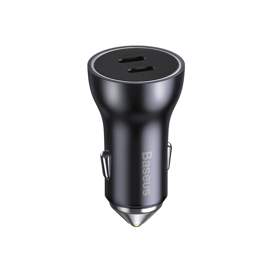 Baseus 60W USB-C Car Charger Adapter - Black