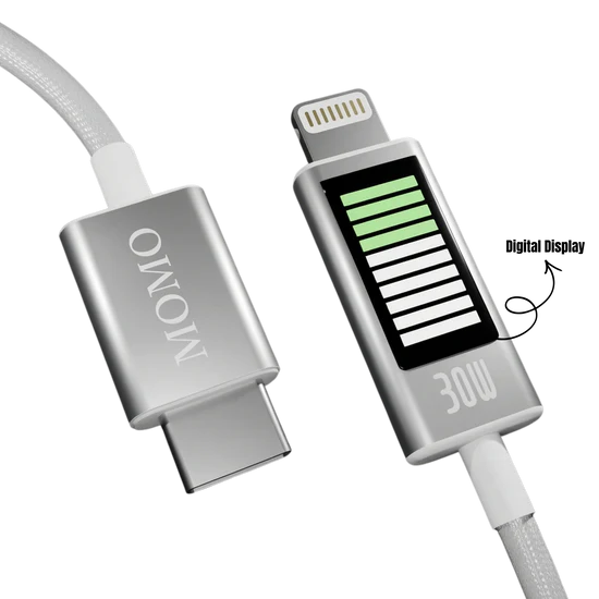 MOMO USB-C to Lightning Fast Charging Cable 30W 1.2M – White
