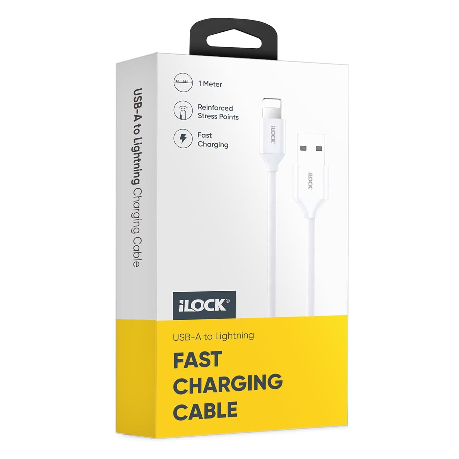 I-Lock Fast Charging & Data USB-A To Lightning Cable - 1M
