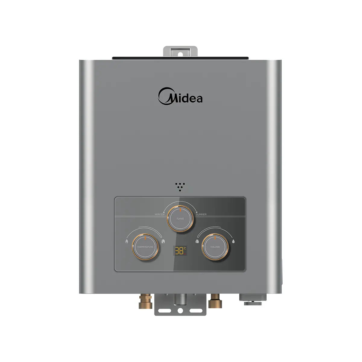Midea 6L Digital Gas Water Heater – MGWH06-12MZLEG – Silver