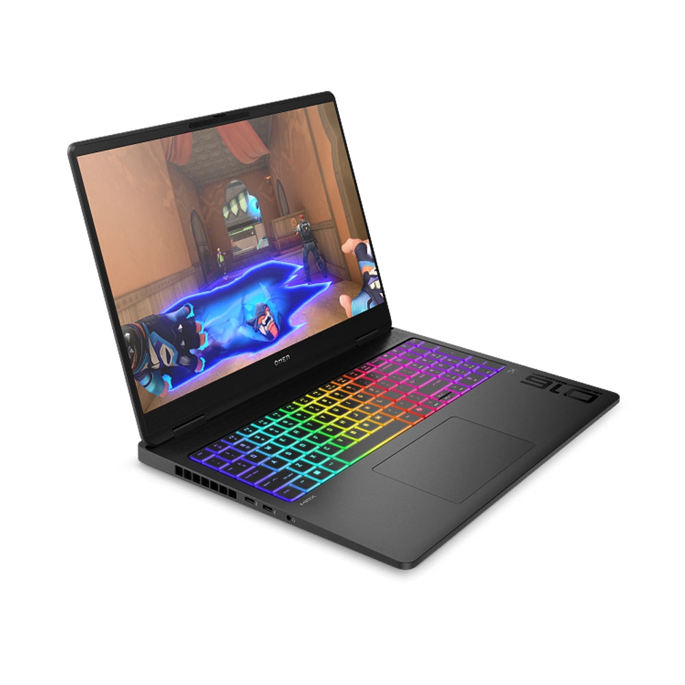 لابتوب HP OMEN MAX للألعاب بمعالج AMD Ryzen AI 7 350، ذاكرة 32 جيجابايت، سعة 1 تيرابايت SSD، بطاقة NVIDIA GeForce RTX 5060 سعة 8 جيجابايت، Windows 11 – أسود (16-ak0009ne)