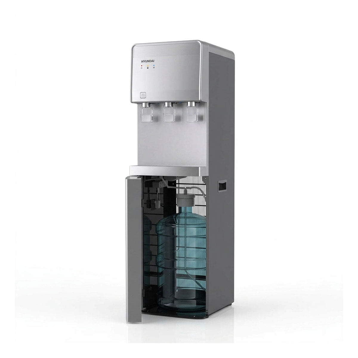 Hyundai Water Dispenser Bottom Loading 3 Taps Hot / Warm / Cold – HYU-2107S – Silver