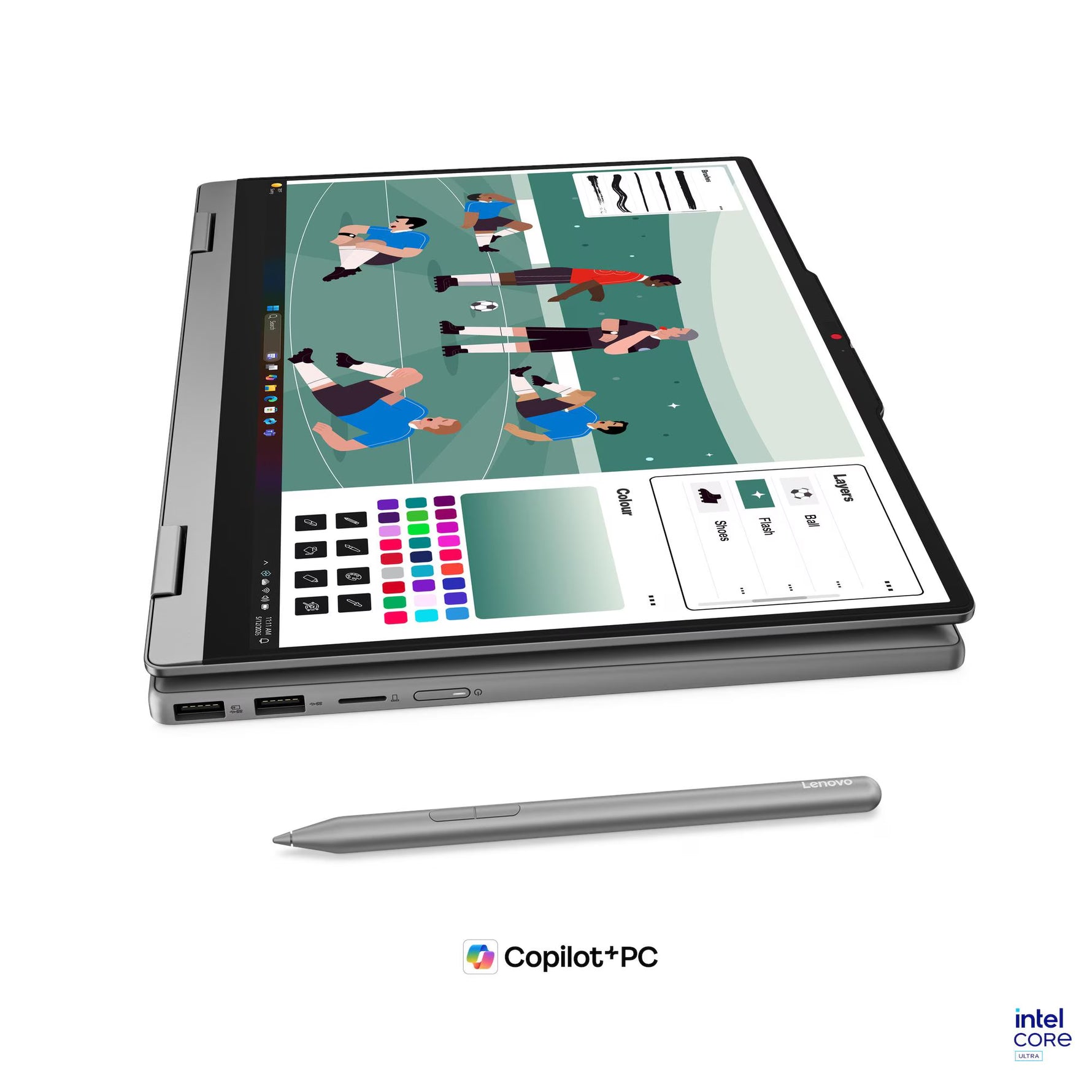 Lenovo IdeaPad 5i 2-in-1 Laptop Intel Core Ultra 5 325, 16GB RAM, 1TB SSD, 14" WUXGA Touch, Windows 11 – Luna Grey (83UG002RED)