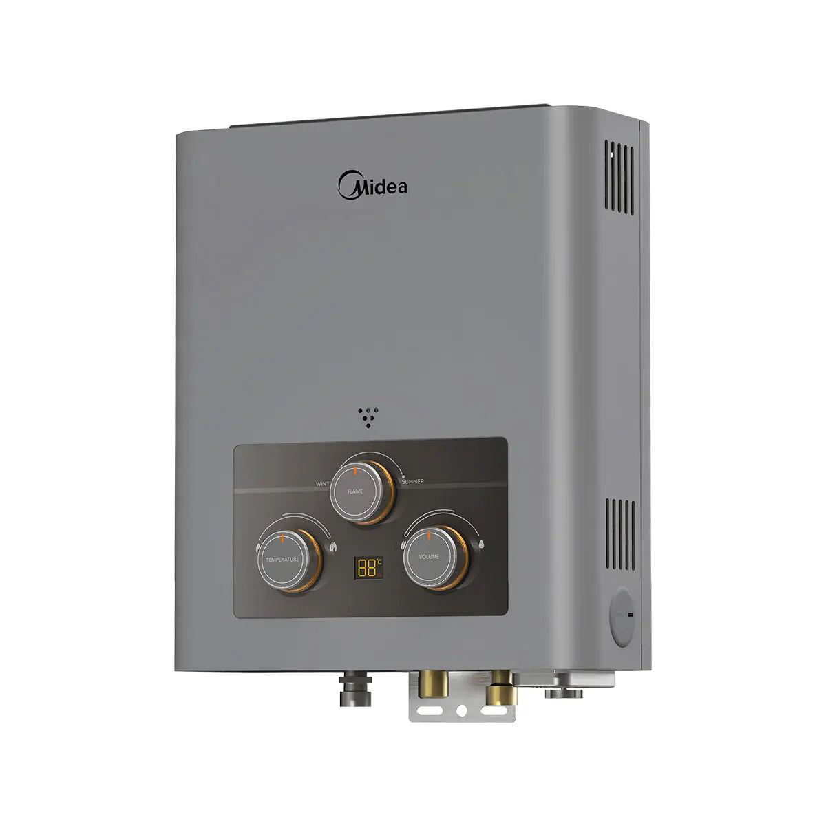 Midea 6L Digital Gas Water Heater – MGWH06-12MZLEG – Silver