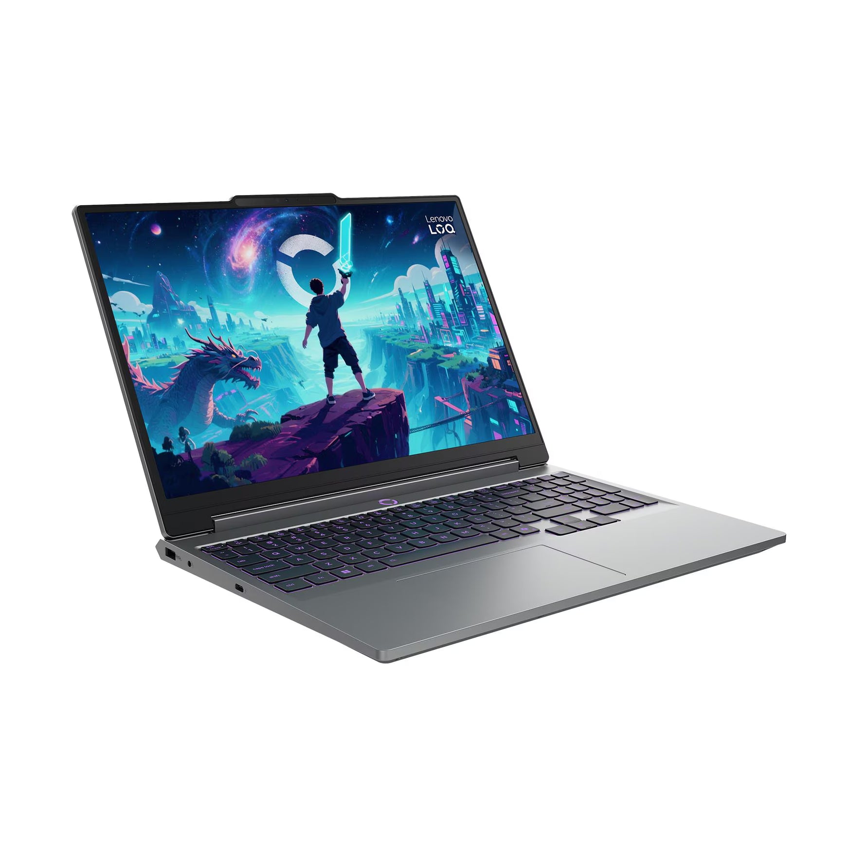 Lenovo LOQ Laptop Intel Core Ultra 7 356H, 16GB RAM, 512GB SSD, NVIDIA GeForce RTX 5060, 15.3" WUXGA, Windows 11 – Luna Grey (83SL000UED)