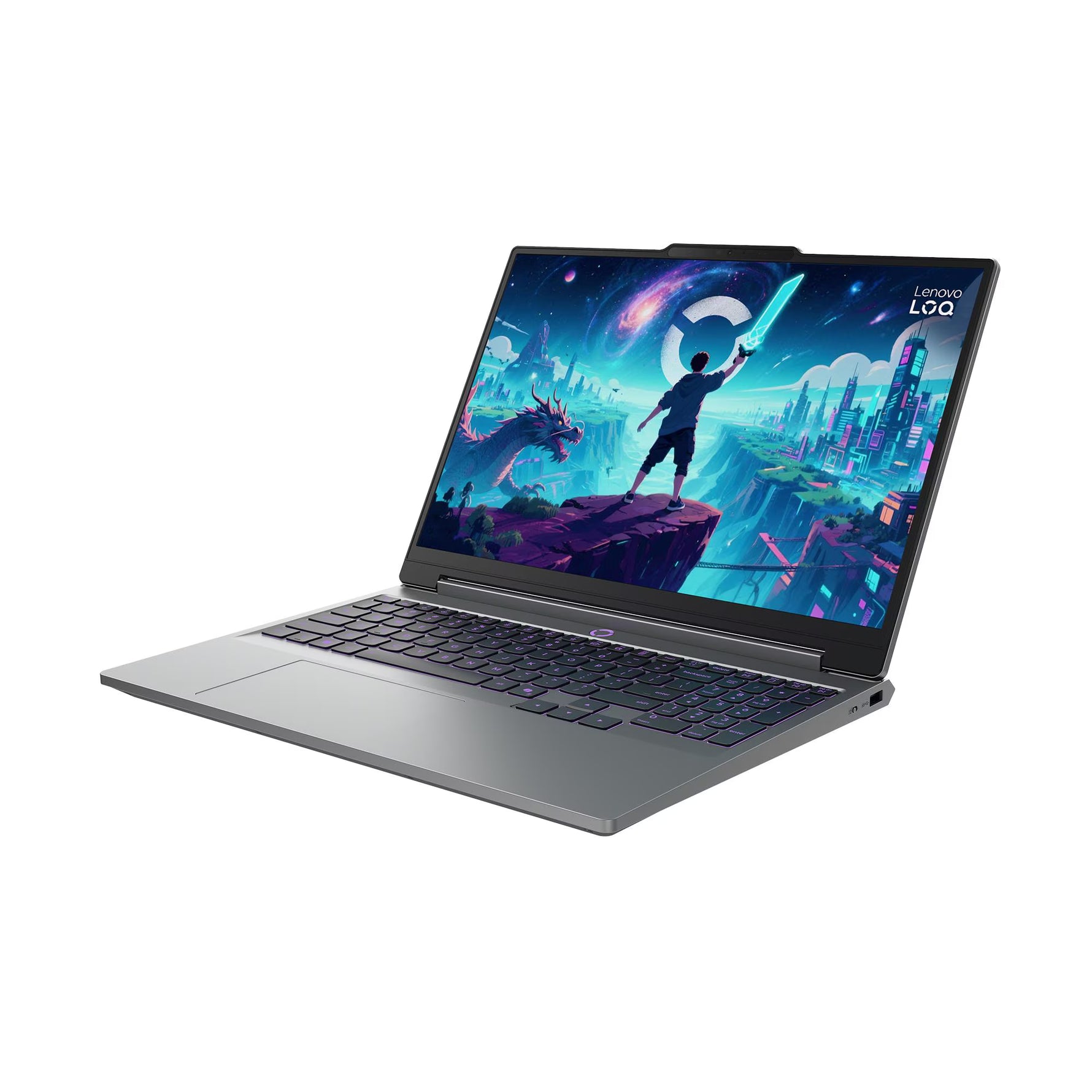 Lenovo LOQ Laptop Intel Core Ultra 7 356H, 16GB RAM, 512GB SSD, NVIDIA GeForce RTX 5060, 15.3" WUXGA, Windows 11 – Luna Grey (83SL000UED)