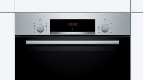 Bosch فرن كهربائي بلت إن Series 4 بشواية، 60 سم، سعة 66 لتر، شاشة ديجيتال ، HBJ534ES0 - ستانلس ستيل
