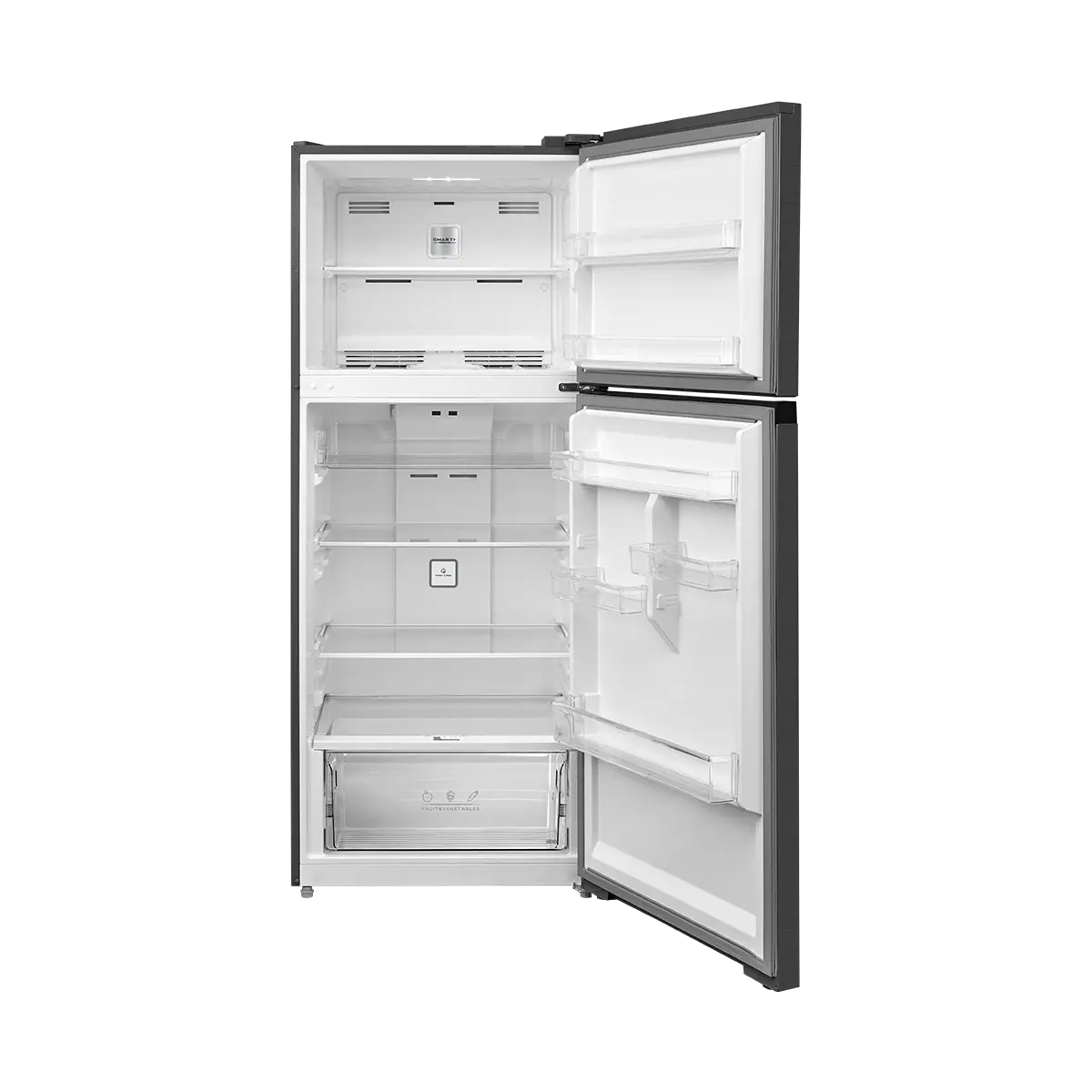 Midea 411 Litres, 2D Refrigerator, Quattro Inverter - Silver