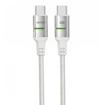 MOMO MO-011023 Type-C to Type-C Cable, 60W Fast Charging, 1.2M - White