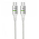 MOMO MO-011023 Type-C to Type-C Cable, 60W Fast Charging, 1.2M - White
