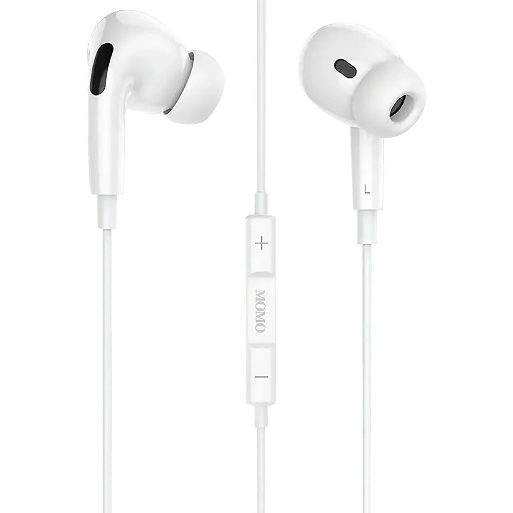 MOMO Wired Earphone Lightning 1.2M – MO-022205 – White