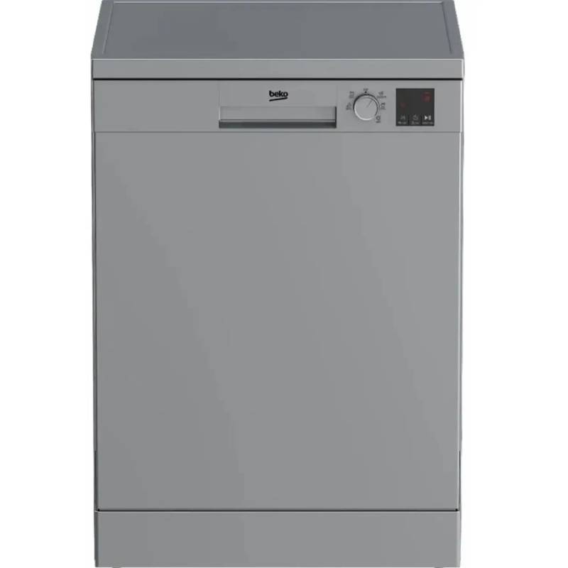 Beko Dishwasher, 60cm, 13 Place Settings, 5 Programs, Digital Display,  DVN05322ST - Silver