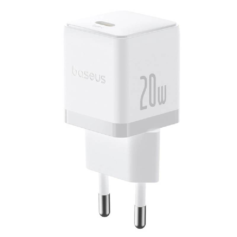 Baseus  20W PD Type-C Fast Charging Home Adapter, White