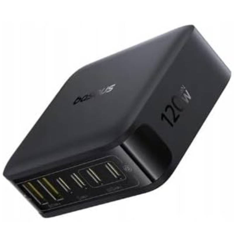  Baseus  شاحن مكتبي ، قدرة 120 وات، 4 منافذ USB-C و2 منفذ USB-A - أسود