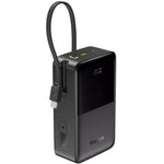 Baseus  Power Bank, 30000mAh, 22.5W, Built-in USB-C Cable - Black
