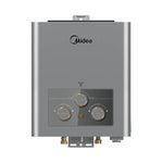 Midea Natural Gas Water Heater, 6L, Digital Display, Dual Ignition, Low Water Pressure Start, Copper Heat Exchanger,  MGWH06-12MZNEG(S) - Silver