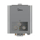 Midea Natural Gas Water Heater, 6L, Digital Display, Dual Ignition, Low Water Pressure Start, Copper Heat Exchanger,  MGWH06-12MZNEG(S) - Silver