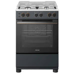 Toshiba Gas Cooker, 4 Burners, 60 cm, Full Safety, Convection Fan, Auto Ignition, RT2-60MG4GE(MG)-EM - Gray