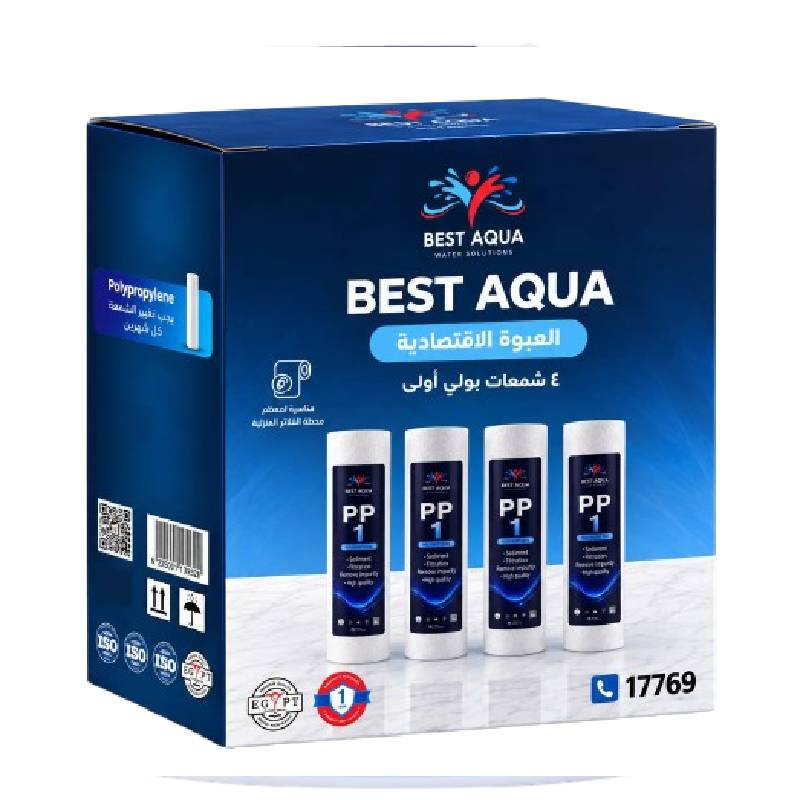 Best Aqua Water Filter First-Stage Replacement Cartridges, 4 PP Pieces