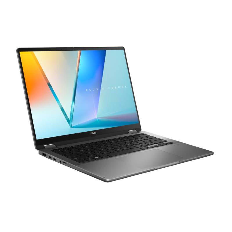 لابتوب ASUS Vivobook 14 Flip، Core Ultra 7 355، رام 16GB، SSD 512GB، شاشة 14 بوصة OLED Touch، Windows 11، رمادي مطفي