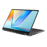 لابتوب ASUS Vivobook 14 Flip، Core Ultra 7 355، رام 16GB، SSD 512GB، شاشة 14 بوصة OLED Touch، Windows 11، رمادي مطفي