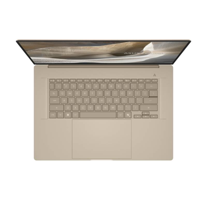 لابتوب ASUS Zenbook A16، Snapdragon X2 Elite Extreme، رام 24GB، SSD 512GB، شاشة 16 بوصة 3K OLED 120Hz، Windows 11، بيج