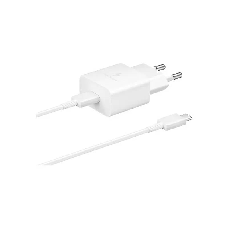 Samsung Home Charger Adapter 25W with Type-C to Type-C Cable 1M, White