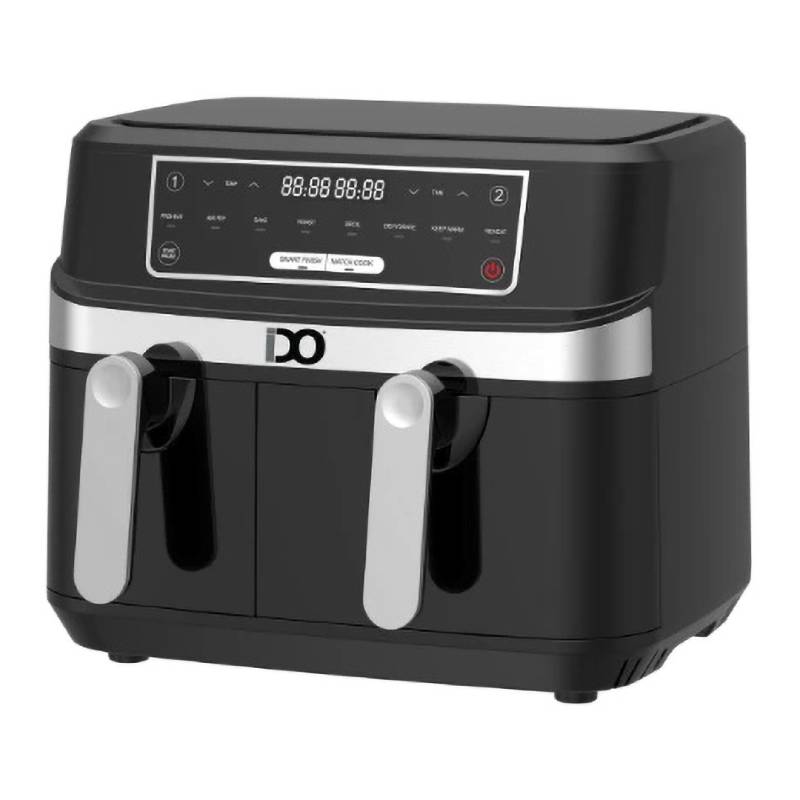 IDO Digital Air Fryer 10L, Dual Basket, 2600W AF26002D-BK, Black