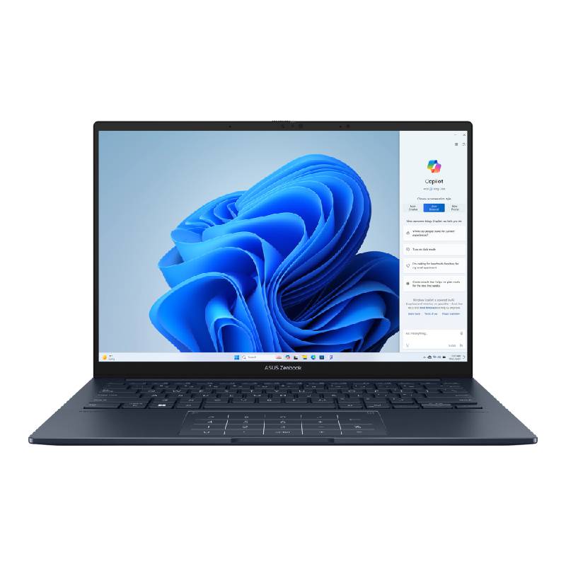 ASUS Zenbook 14 OLED UX3405CA-SU157W, Intel Core Ultra 7 255H, 16GB RAM, 512GB SSD, Intel Arc Graphics, 14" 3K OLED Touchscreen, 120Hz, Windows 11, Foggy Silver