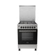 Zanussi Steel Plus Freestanding Gas Cooker, 4 Burners, 60cm, ZCG622A6XB, 943006573, Stainless Steel