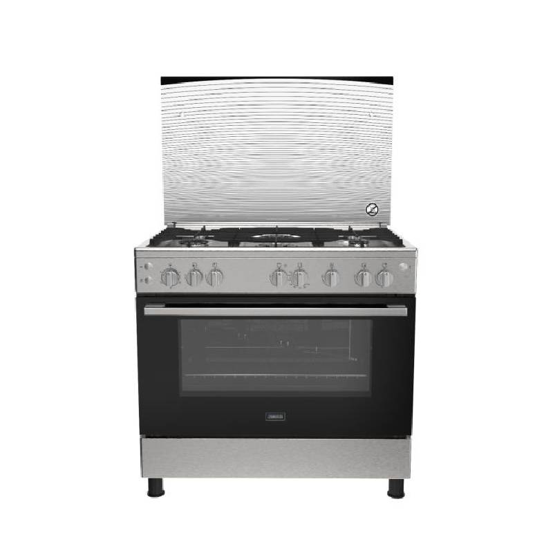 بوتاجاز زانوسي CoolCast، 5 شعلات غاز، 90 سم، ZCG91236XB، 943006579، ستانلس ستيل