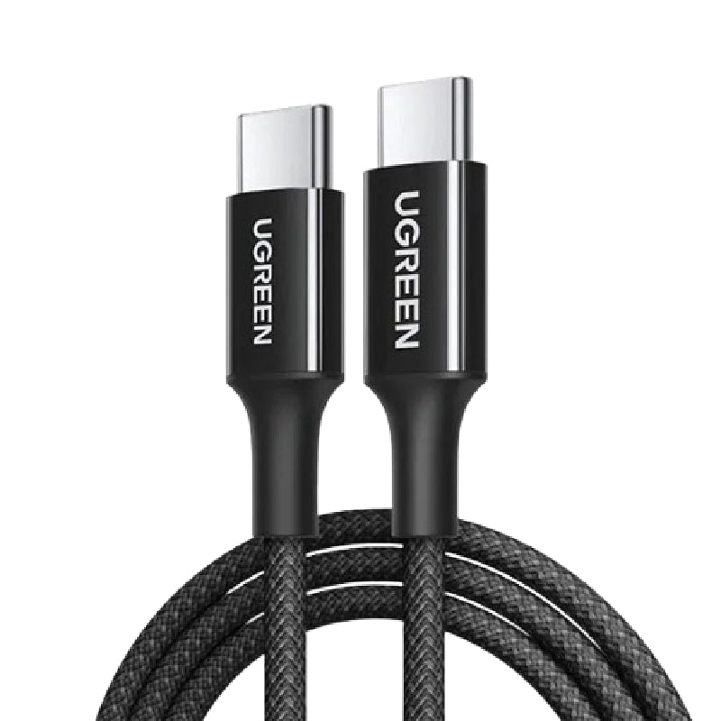 كابل UGREEN USB-C إلى USB-C PD بقدرة 100 واط وطول 1 متر , 65249 – أسود 