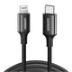 كابل UGREEN USB-C إلى Lightning للشحن السريع 60 واط بطول 1 متر , 60751 – أسود 