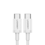 كابل UGREEN USB-C إلى USB-C PD بقدرة 60 واط وطول 1.5 متر – أبيض