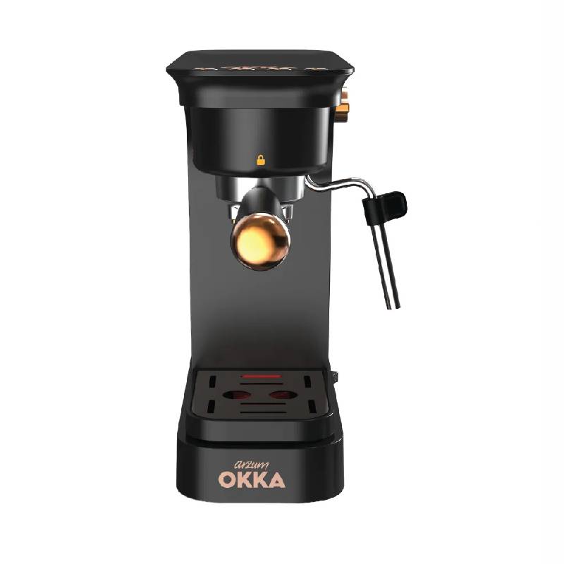 OKKA Barista Solo M Capsule & Semi-Automatic Espresso Coffee Machine, 1400W, OK0059-04 - Black-Copper