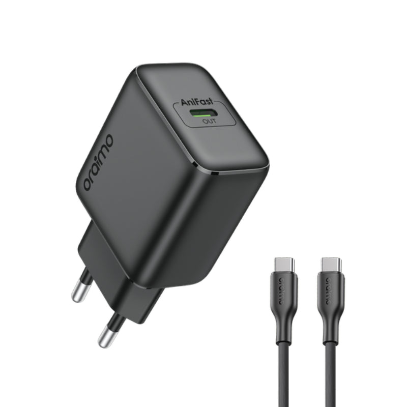 Oraimo  PowerGaN 25W Fast Charger OCW-5251ECC - Black