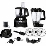 محضر طعام Moulinex Double Force بقوة 1000 واط  (FP8248BL)  – أسود