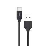 كابل iLock USB-C إلى USB-A للشحن السريع 2.4A بطول 1 متر – أسود