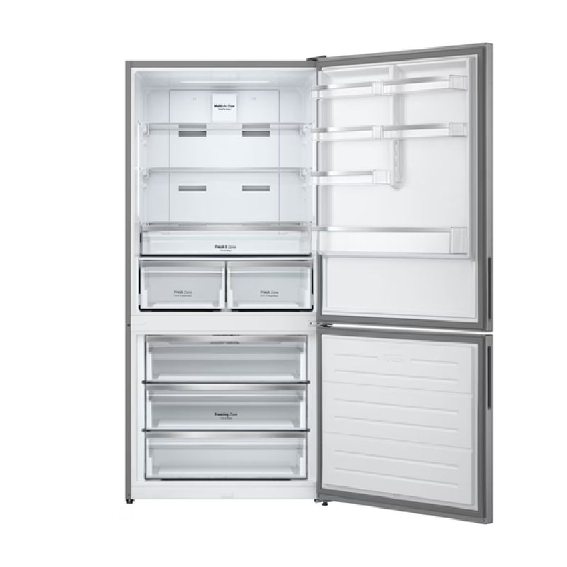 LG Digital No Frost Refrigerator With Inverter Technology, 588 Liter, GTF569PVAM - Silver